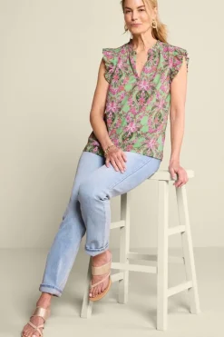 Best Paige Linen Blend Top Tops