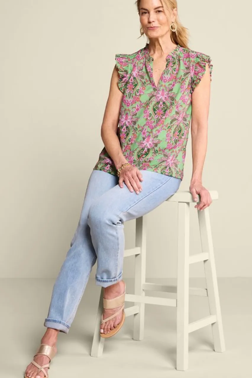 Best Paige Linen Blend Top Tops