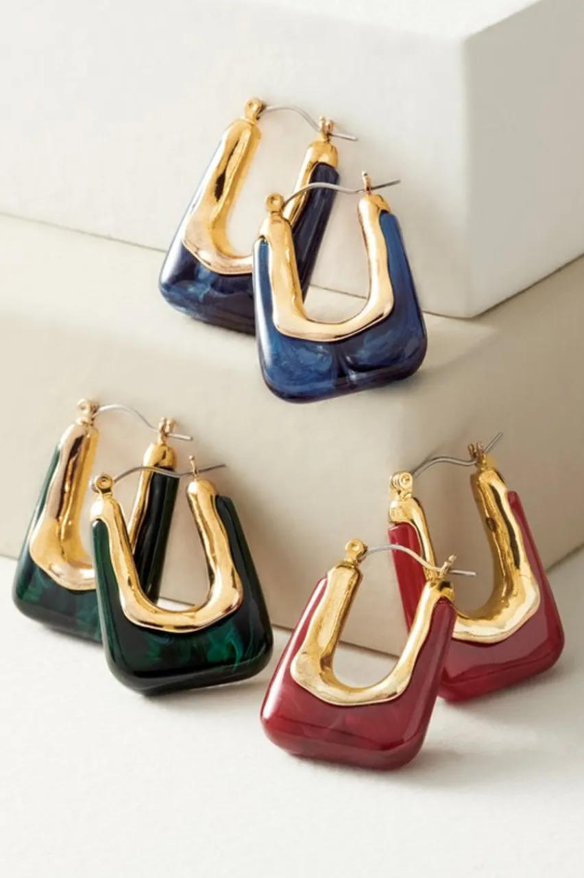 Parker Square Hoop Earrings Jewelry|Earrings