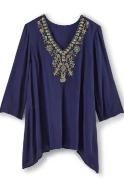 Online Paulina Gauze Pullover Tops