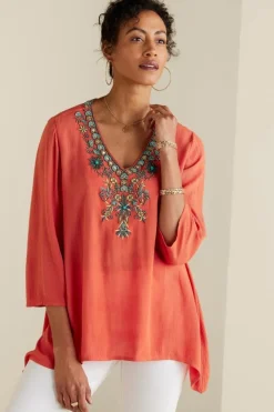 Online Paulina Gauze Pullover Tops