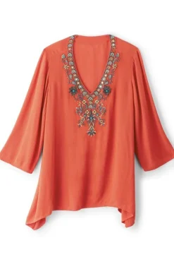 Online Paulina Gauze Pullover Tops