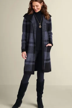 Hot Posh Plaid Cardigan Sweaters & Cardigans