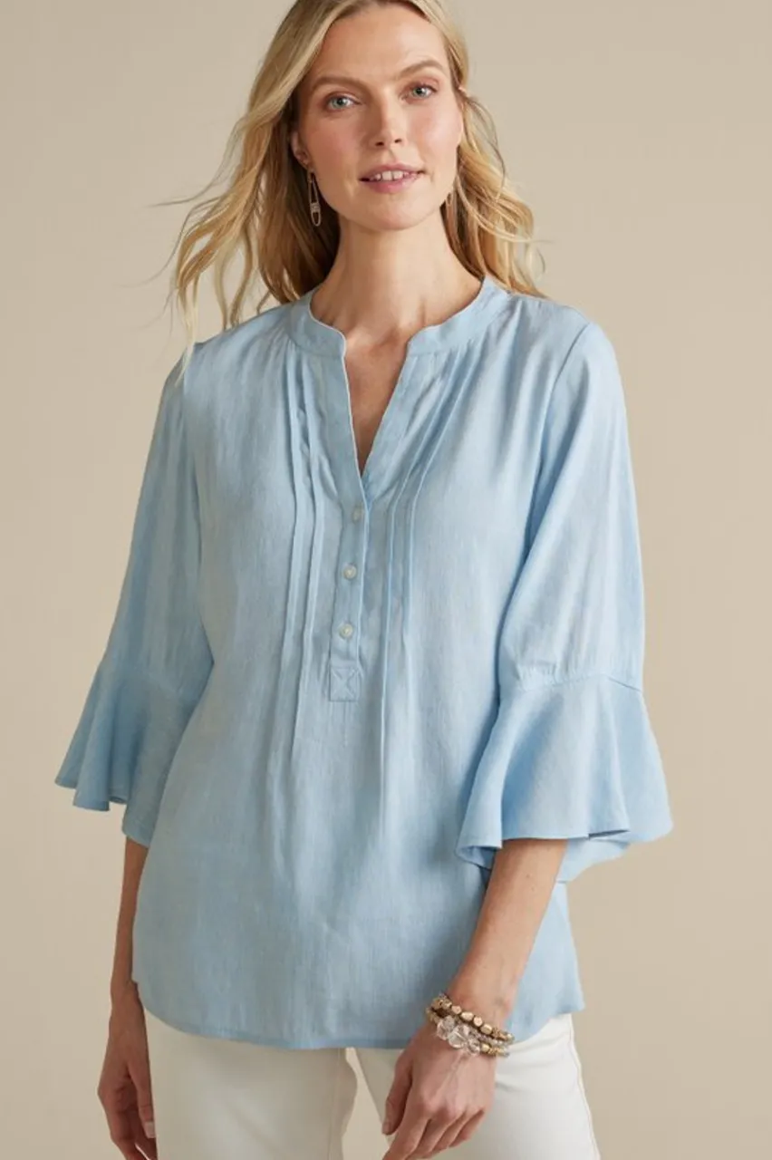 Outlet Raisa Linen Blend Top Tops