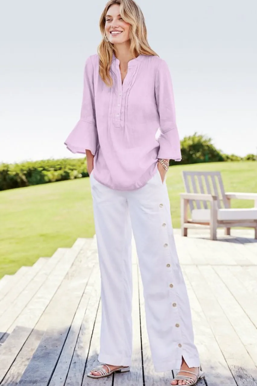 Outlet Raisa Linen Blend Top Tops