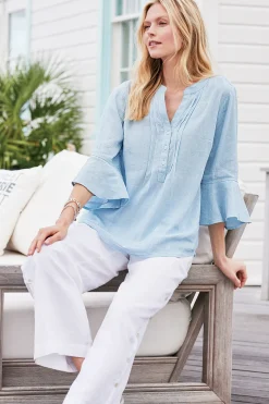 Outlet Raisa Linen Blend Top Tops