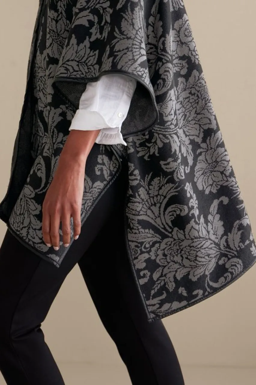 Discount Rian Jacquard Ruana Scarves & Wraps