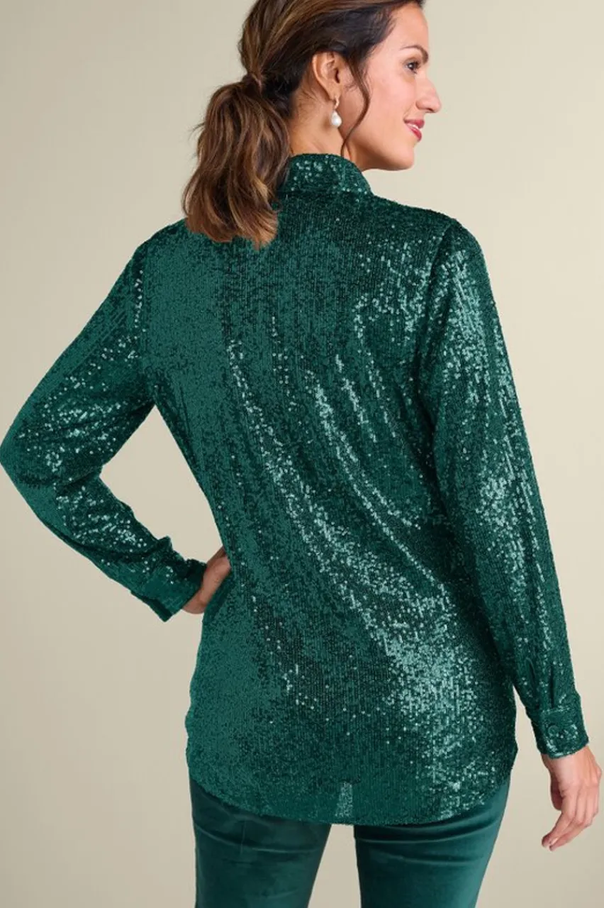 Best Sancerre Sequin Shirt Tops