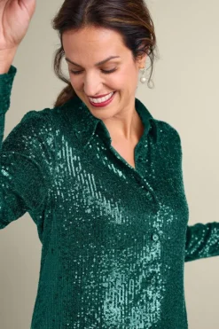 Best Sancerre Sequin Shirt Tops