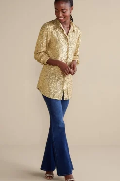 Best Sancerre Sequin Shirt Tops
