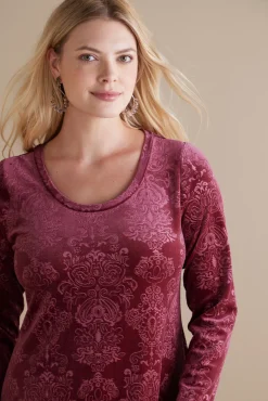 Outlet Santiago Embossed Velvet Dress Dresses