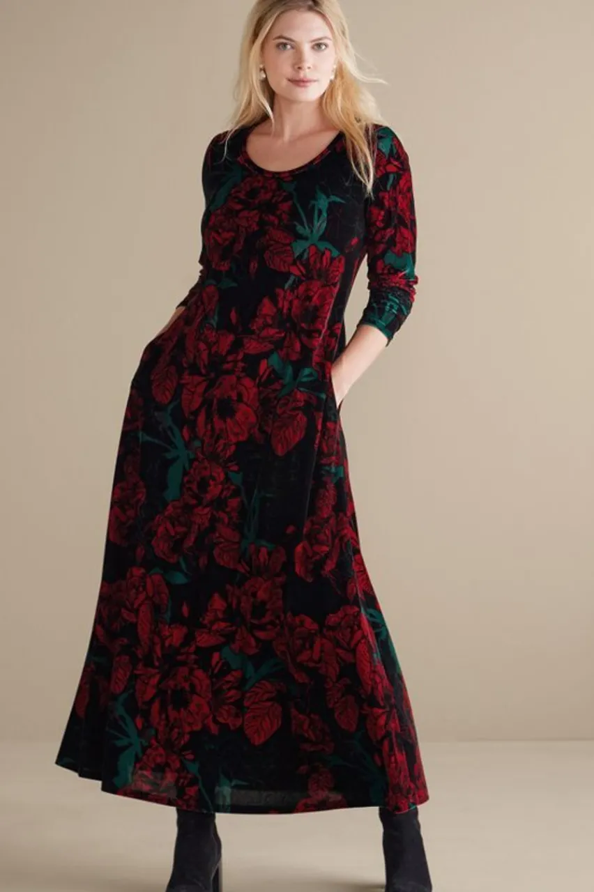 Best Santiago Stretch Velvet Dress Dresses