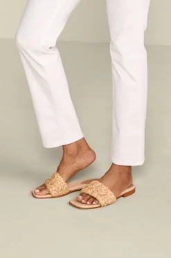 Discount Schutz Ayla Raffia Slides Shoes