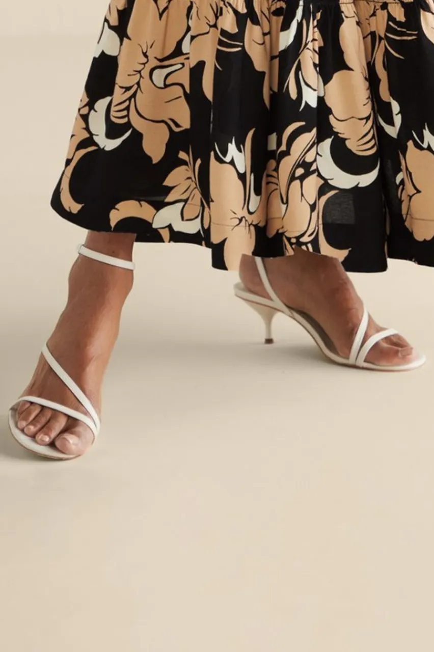 Clearance Schutz Helene Kitten Heel Sandal Shoes