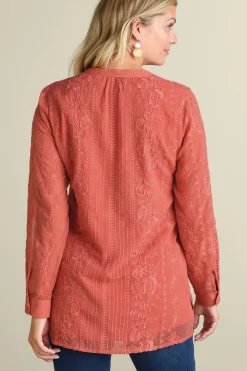Sale Serafine Embroidered Tunic Tops