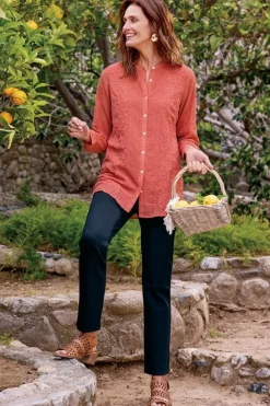 Sale Serafine Embroidered Tunic Tops