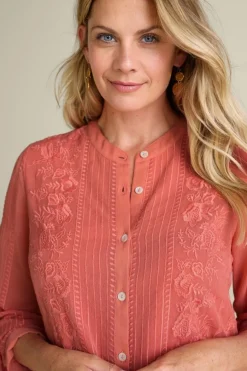 Sale Serafine Embroidered Tunic Tops