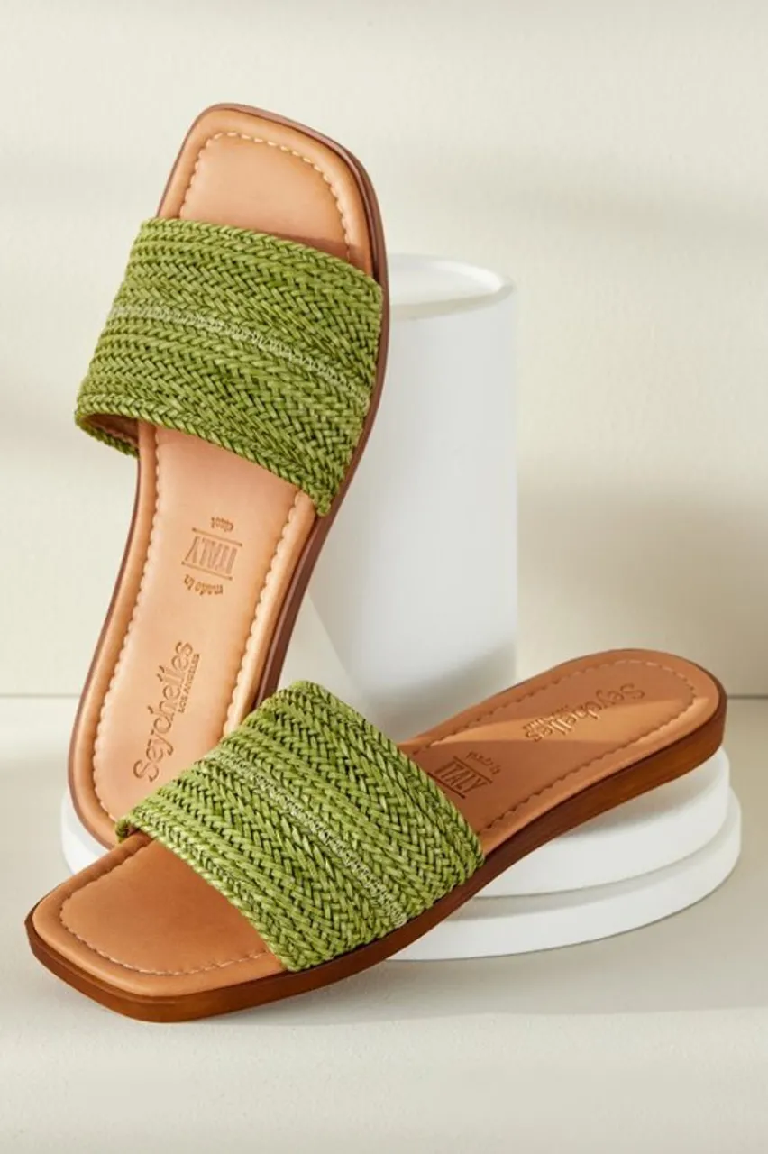 Online Seychelles Palms Perfection Woven Slide Shoes