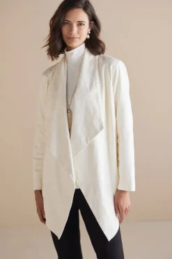 Hot Shape Drape Faux Suede Jacket Toppers|Jackets & Coats