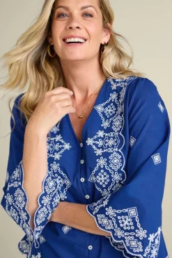 Online Shona Embroidered Top Tops