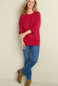 New Siesta Soft Button Shoulder Tunic Tops