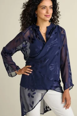 Sale Silk Convertible Shirt & Cami Tops