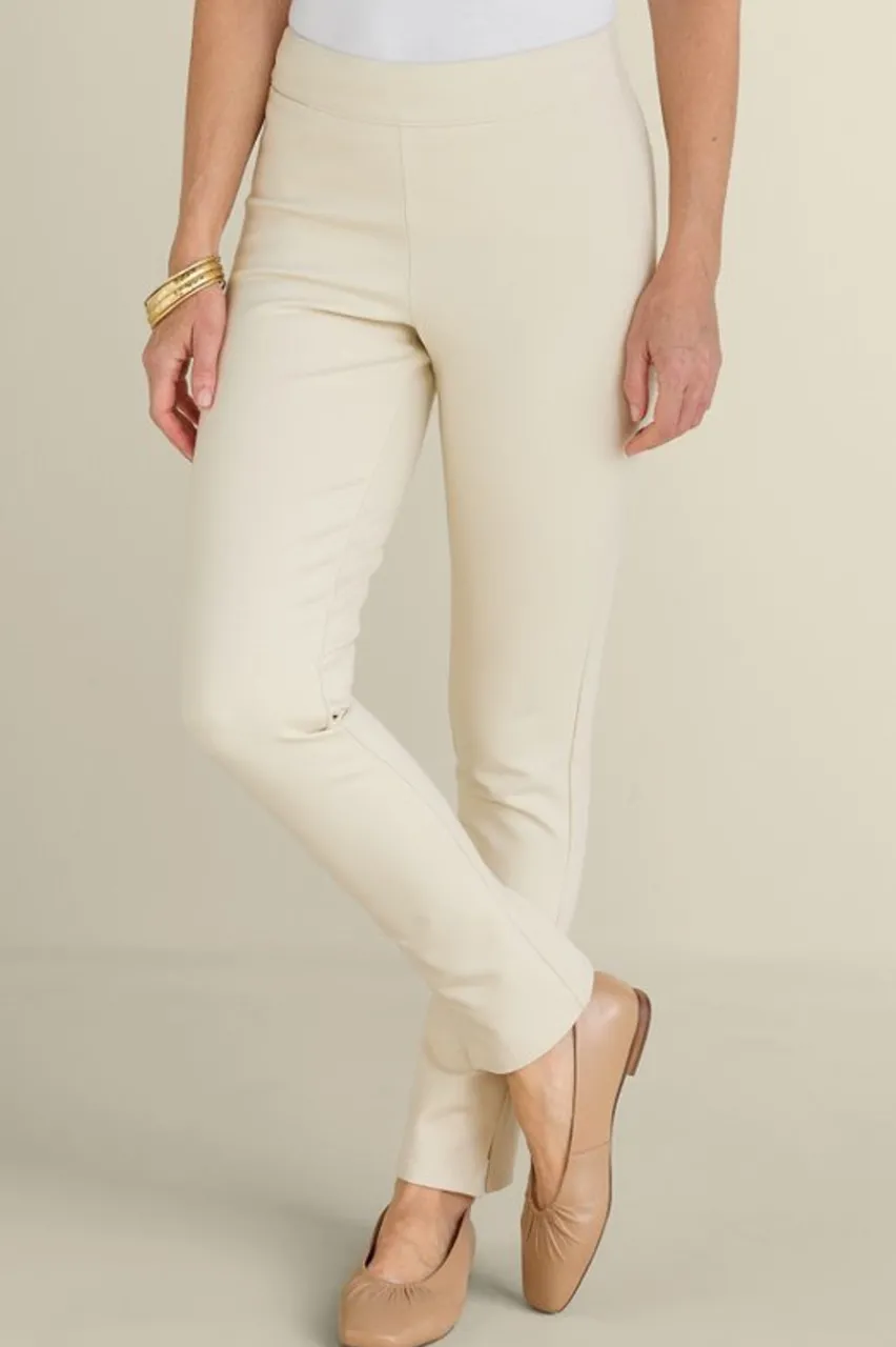 Soft Essential Ponte Slim Leg Pants Pants