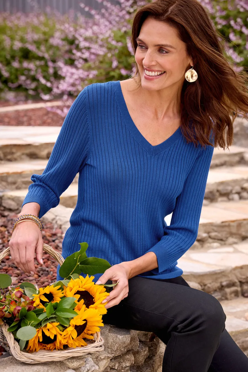 New Soft Essential Ribbed Linnie Sweater Sweaters & Cardigans