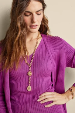 New Soft Essential Ribbed Long Cardi Tops|Sweaters & Cardigans