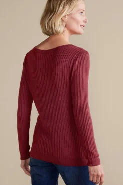 New Soft Essential Ribbed Pullover Sweater Tops|Sweaters & Cardigans