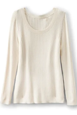 New Soft Essential Ribbed Pullover Sweater Tops|Sweaters & Cardigans