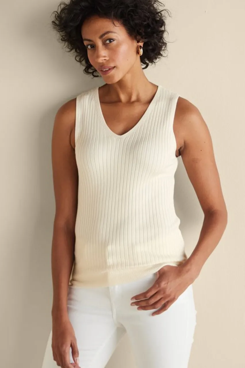 Discount Soft Essential Ribbed Sweater Tank Tops|Sweaters & Cardigans