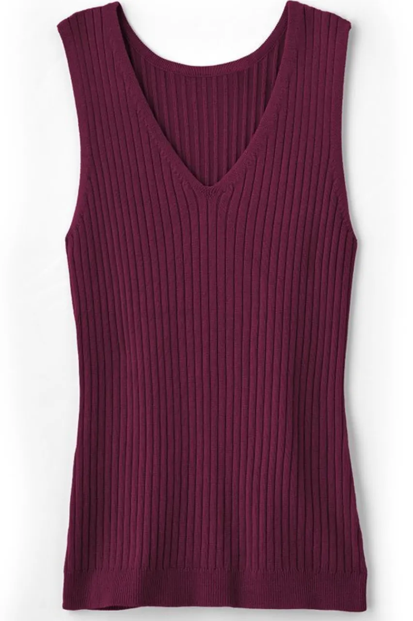 Discount Soft Essential Ribbed Sweater Tank Tops|Sweaters & Cardigans