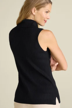 Discount Soft Essential Ribbed Turtleneck Tank Tops|Sweaters & Cardigans