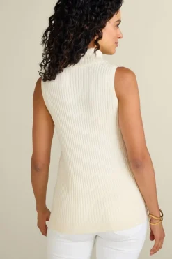 Discount Soft Essential Ribbed Turtleneck Tank Tops|Sweaters & Cardigans