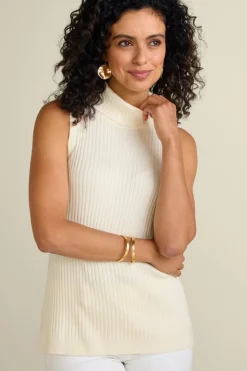 Discount Soft Essential Ribbed Turtleneck Tank Tops|Sweaters & Cardigans