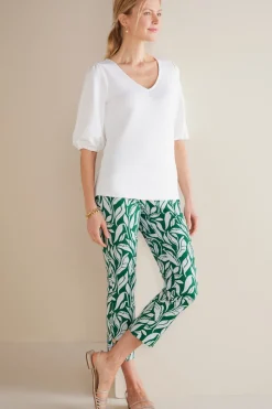 New Soft Essential Superla Slim Leg Crop Pants Pants