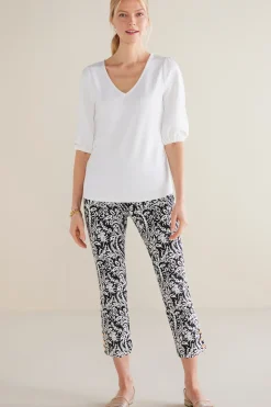 New Soft Essential Superla Slim Leg Crop Pants Pants