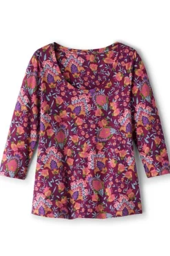 Clearance Soft Essential Supima 3/4 Sleeve Tee Tops