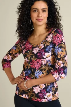 Hot Soft Essential Supima 3/4 Sleeve Tee I Tops