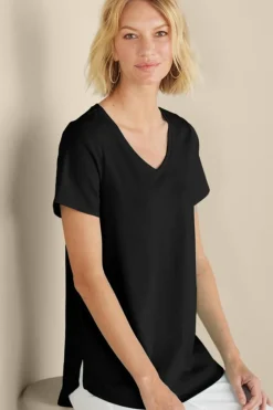 Discount Soft Essential Supima Isabel Short Sleeve Tunic Tops|Tunics & Leggings