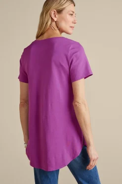 Discount Soft Essential Supima Isabel Short Sleeve Tunic Tops|Tunics & Leggings