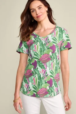 Discount Soft Essential Supima Isabel Short Sleeve Tunic Tops|Tunics & Leggings