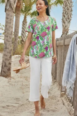 Discount Soft Essential Supima Isabel Short Sleeve Tunic Tops|Tunics & Leggings