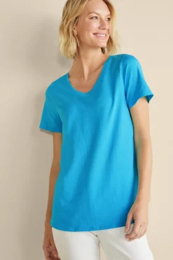 Discount Soft Essential Supima Isabel Short Sleeve Tunic Tops|Tunics & Leggings