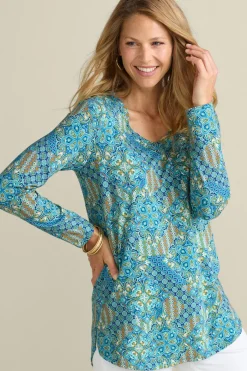 Online Soft Essential Supima Isabel Long Sleeve Tunic Tops