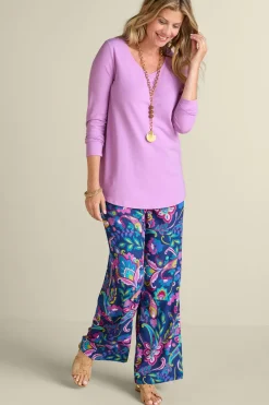 Online Soft Essential Supima Isabel Long Sleeve Tunic Tops