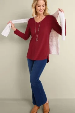 Online Soft Essential Supima Isabel Long Sleeve Tunic Tops