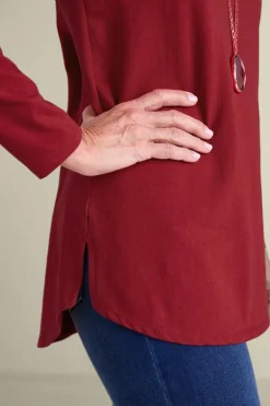 Online Soft Essential Supima Isabel Long Sleeve Tunic Tops