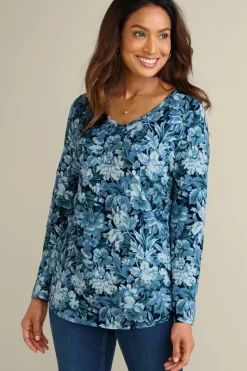 Online Soft Essential Supima Isabel Long Sleeve Tunic Tops